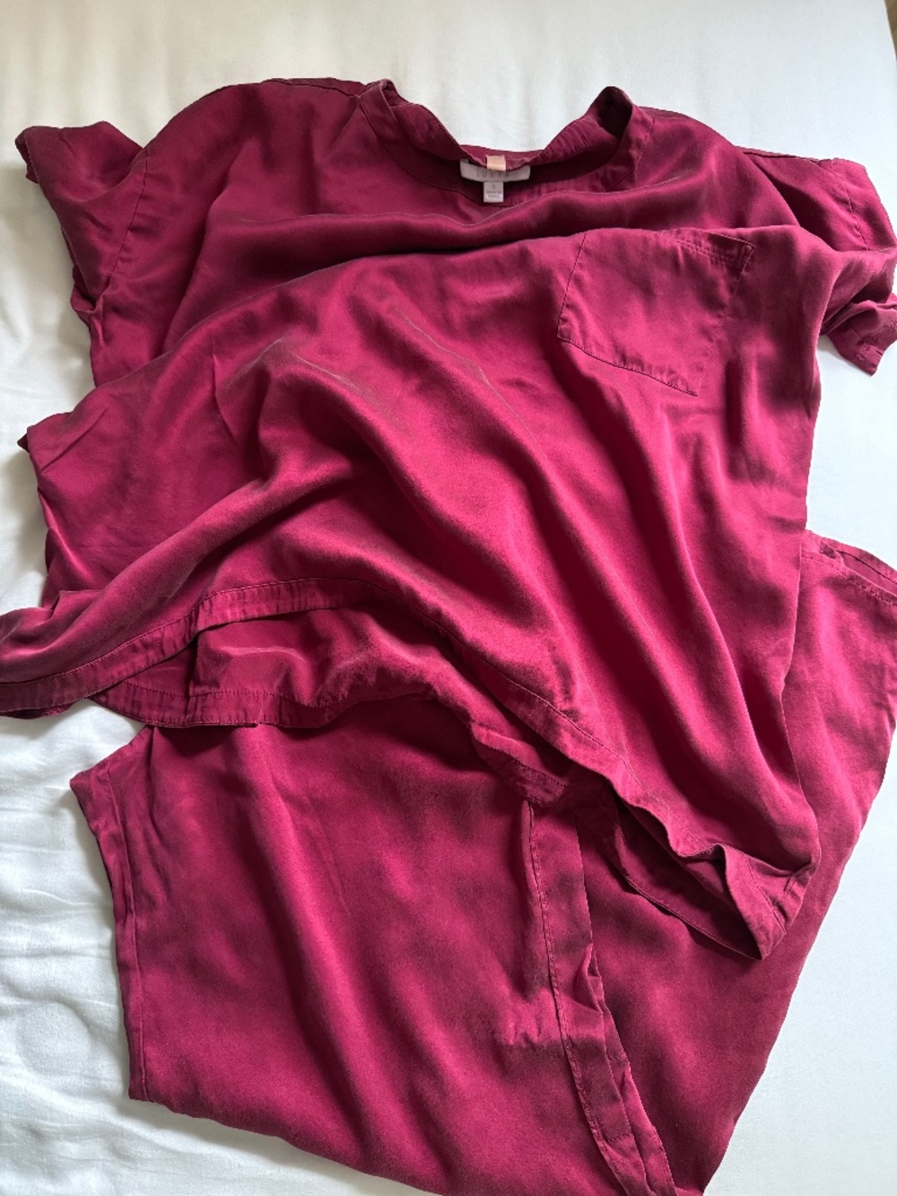 Lunya Washable Silk Tee and Pants Set